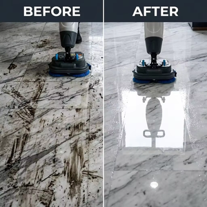 CleanHorse K3 Lavasciuga Pavimenti Professionale Compatta a Spinta Manuale con Doppia Spazzola per Ristoranti e Hotel - Product Image 1