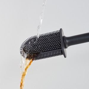 PP Stainless Steel Toilet Brush Household Multi-Functional Non-Dead-Angle Cleaning Brush Detachable Flexible <b>Rod</b> Waterproof - Product Image 4