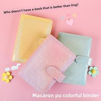 Carnet créatif A6 en similicuir Macaron, 100 feuilles, idéal pour les cadeaux transfrontaliers et les carnets de notes