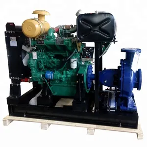 55hp 4 cylinder diesel engine driven high pressure 100m head agricultural diesel water pump