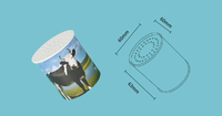 Boîte à Sons Personnalisée en Forme de Vache avec Logo, Boîte Sonore Inversée pour Enfants, Générateur de Bruits Ludiques