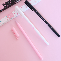 Vente en gros de promotion scolaire écologique Étudiants écrivant Kawaii Sakura Gel encre noire belle jolie fleur stylo logo cadeau personnalisé