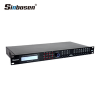 Sinbosen Procesador Digital Profesional de 4 Entradas y 8 Salidas DSP Procesador de Audio para Sistema de Sonido