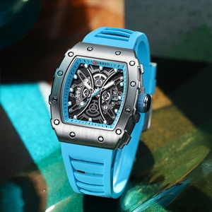 Reloj CURREN 8438 de Marca Superior para Hombre, Reloj de Pulsera Cuadrado de Cuarzo, Resistente al Agua, Luminoso, Cronógrafo Deportivo, Reloj Curren Original - Product Image 2