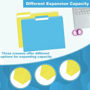 Thư mục màu A4 Văn phòng phẩm kích thước <span class=keywords><strong>6</strong></span> màu sắc tùy chọn hiệu quả nộp hồ sơ Phân loại màu thư mục văn phòng doanh nghiệp văn phòng phẩm - Product Image 5