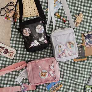 Kawaii Mini Crossbody Bags for Women Cute Transparent <strong>Small</strong> Clear Pink Ita Bag Black <strong>White</strong> Women's Shoulder Purse <strong>Handbag</strong> - Product Image 2