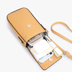 <span class=keywords><strong>Sac</strong></span> à <span class=keywords><strong>main</strong></span> bandoulière pour téléphone portable, Mini sacoche, portefeuille avec fentes pour cartes de crédit, vente en gros, - Product Image 4
