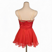 AL-R0697 Tutu de ballet rouge à paillettes de haute qualité, costume de danse de scène professionnel, tenue de danse pour les compétitions
