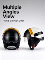 Casque ouvert ABS certifié 3C pour moto, vélo électrique et scooter – Idéal pour les trajets urbains estivaux