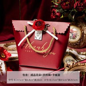 Custom Logo Wedding Candy <b>Box</b> Packaging <b>Bridesmaid</b> <b>Gift</b> Paper Bags With Handles Baby Luxury Packaging Wedding Candy <b>Box</b> - Product Image 3