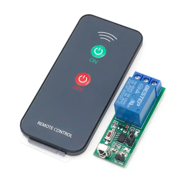 Roarkit Active Remote Controller 1-Channel IR Infrared Receiver with Driving Switch Relay Board Miniature 5V Sealed Protection