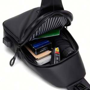 Men's Lightweight Korean Style Crossbody <b>Backpack</b> <b>Simple</b> Fashionable Student Travel Bag with Printable Logo Promotional Features - Product Image 4