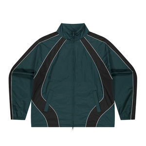 เสื้อแจ็คเก็ตกันลม Healy 26-27 แบบมีซิปคู่ สีสันตัดกัน ผลิตจากไนลอนทนทาน เหมาะสำหรับทั้งชายและหญิง พร้อมฮู้ดและกระเป๋าข้าง - Product Image 5