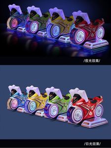 Commercial Dynamic Vibration Motorcycle Racing Kiddie Ride <b>Machine</b> for Playground Family Entertainment and Arcade Business - Product Image 1
