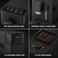 Machine à café intelligente commerciale multifonctionnelle tout-en-un à eau chaude, la plus vendue