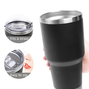 Custom logo Powder Coated Regular Stainless Steel Tumbler Powder Coated Double Wall Coffee 30oz 20 oz Travel Car Mugs Tumblers - Product Image 4