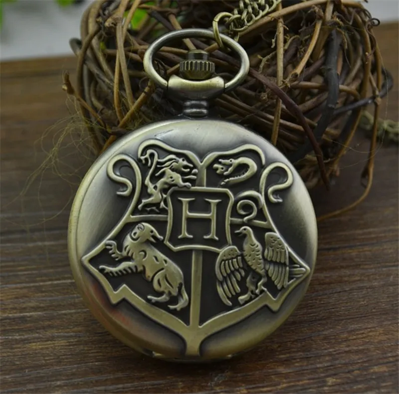 Trang Sức Thời Trang Vintage Charm Potter Hogwarts Trường Bỏ Túi Đồng Hồ Vòng Cổ Nam Và Nữ Quà Tặng Đồng Hồ