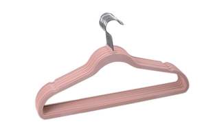 Hot Sale Custom ized rutsch feste Samt Kleiderbügel Hose Krawatte Mantel Anzug Kleidung Samt Kleiderbügel rutsch feste Kunststoff Kleiderbügel für Kleidungs stück - Product Image 3