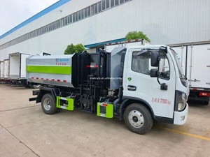 Xe tải rác bên xe tải mới dongfeng 4x2 5 CBM Xe thu gom chất thải tự bốc xếp Xe tải thùng rác giá thấp nhất - Product Image 3