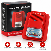 HOWDY Équipement de sécurité incendie et de prévention des incendies, sirène stroboscopique efficace 85 dB 3M, alarme sonore et lumineuse pour système d'alarme incendie