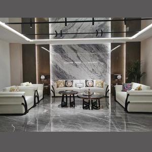 Sofás de cuero tapizados para sala de estar muebles modernos de diseño italiano para el hogar - Product Image 6