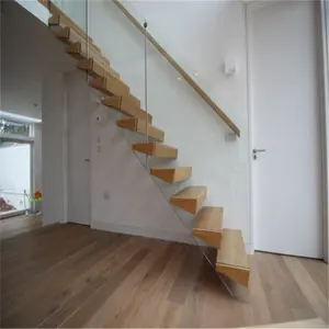 Escalier flottant le plus vendu Ace nouveau Style contreplaqué pour escalier Design créatif escaliers flottants