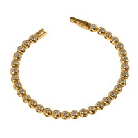 316L roestvrijstalen geometrische zirkoon armband voor dames, luxe mode, kleurrijk cirkeldesign, groothandel sieradenleverancier