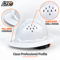 Casque de sécurité HBC CE EN397 avec logo personnalisé, autocollants réfléchissants, casque de chantier à visière intégrale