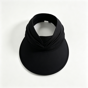 Casquette de soleil unisexe à visière incurvée avec nœud torsadé, trou pour queue de cheval, dessus ouvert, séchage rapide, protection UV, large, pour le sport, les activités de plein air, les voyages et la plage - Product Image 2