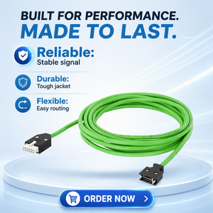 Cable de Señal de 40m Preensamblado, Listo para Enviar, DRIVE-CLiQ con Conector de 24 V RJ45 6FX8002-2DC10-1EA0 - Product Image 4