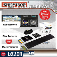 BRAD USB Auto-Display LED-Matrix-Pixel-Panel RGB Fernbedienung APP-Steuerung Flexibles Muster Graffiti Lauftext-Schilder Nachrüstung/Upgrade