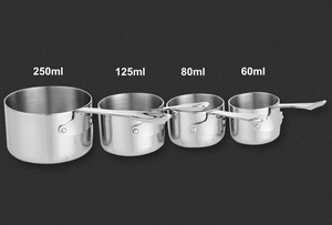 Premium Quality 18/8 Stainless Steel 5-Pieces <strong>Measuring</strong> <strong>Cup</strong> Set - Product Image 4