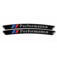 Autocollants de moyeu de roue M Performance pour BMW, autocollants de centre de jante, badge en résine, accessoires de tuning extérieur automobile