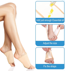 Envoltura ajustable para pies con aceite de ricino, reutilizable, con tiras de gancho y bucle para un ajuste cómodo. - Product Image 5
