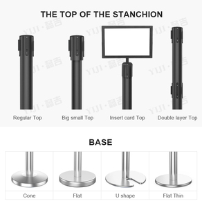 Fiera automobilistica marina folla controllo oro argento palo retrattile tappeto rosso corde cintura segno Stand barriera Stanchion - Product Image 5