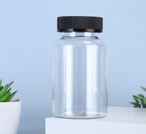 Botella de vitamina de plástico de 250ml, cápsula de píldora de medicina, suplemento de salud, botella de embalaje, botella de tableta - Product Image 6