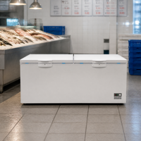 Réfrigérateur de travail sous comptoir en acier inoxydable avec refroidissement par air, trois portes