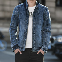 OEM Nouveau Flocons de Neige Détruits Coton Teint Vestes pour Hommes Coupe-Vent Arrivée à la Mode Vestes en Denim pour Hommes