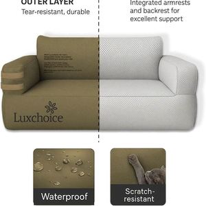 Automatic <b>Inflatable</b> Double <b>Sofa</b> Portable Air Couch Modern PVC Fabric Customized Color for Outdoor Camping Living Room Park - Product Image 2