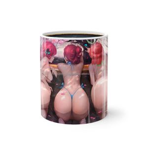 Mug de fête classique en porcelaine écologique de 11 oz, personnalisé avec logo imprimé par sublimation, sensible à la chaleur et changeant de couleur - Product Image 5