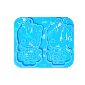 Early Riser Holographique Laser <span class=keywords><strong>Groot</strong></span> Silicone Moule DIY Adorable Pendentif/<span class=keywords><strong>Porte</strong></span>-<span class=keywords><strong>clés</strong></span> Moule 3D Forêt Sprite Conception De Qualité Alimentaire - Product Image 6