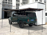 Auvent de voiture Zentopia en alliage d'aluminium à 360 degrés, pentagonal, autoportant, imperméable avec LED pour SUV 4x4 Overland