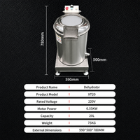 Commerciële centrifugale dehydrator machine van roestvrij staal, groente- en fruitdroger, voedselverwerkingsapparatuur fabriek