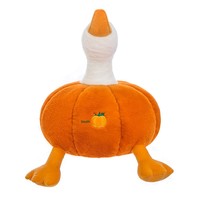 Peluche Oie Blanche Géante Mignonne en Forme de Citrouille, Coussin de Câlin et Poupée de Sommeil pour Fille, Cadeau d'Anniversaire pour Enfants