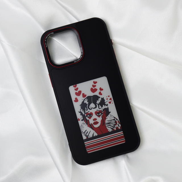 Nfc E-ink Display Phone case Smart Cover DIY Picture Phone case for iPhone 13-15 Pro Max Series