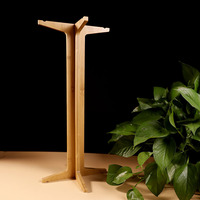 Support de présentation pour carillon éolien en bambou, sur pied, avec support pour instrument de musique