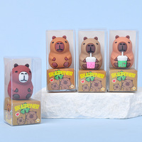 Taille-crayon pratique Capybara créatif mignon dessin animé étudiant Portable vente chaude amusant papeterie en gros