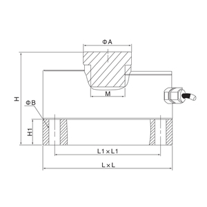 Célula de Carga de Acero Aleado de Alta Precisión Santwell <span class=keywords><strong>LFT</strong></span> 0.5t-60t con Radios, Precisión del 0.02%, Certificación CE RoHS, para Básculas de Camiones/Monorriel - Product Image 4