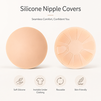 Cache-tétons en silicone respirant flottant, anti-irritant pour la peau, hypoallergénique, pétales de poitrine invisibles, anti-choc, pour l'été, approvisionnement direct