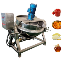 DZJX 12 200 Litre 500 1000 L Électrique Lpg Gaz Thermique Huile Vapeur Marmite Sandwich Chaudières Bouilloire Gainée 2 Mélangeur